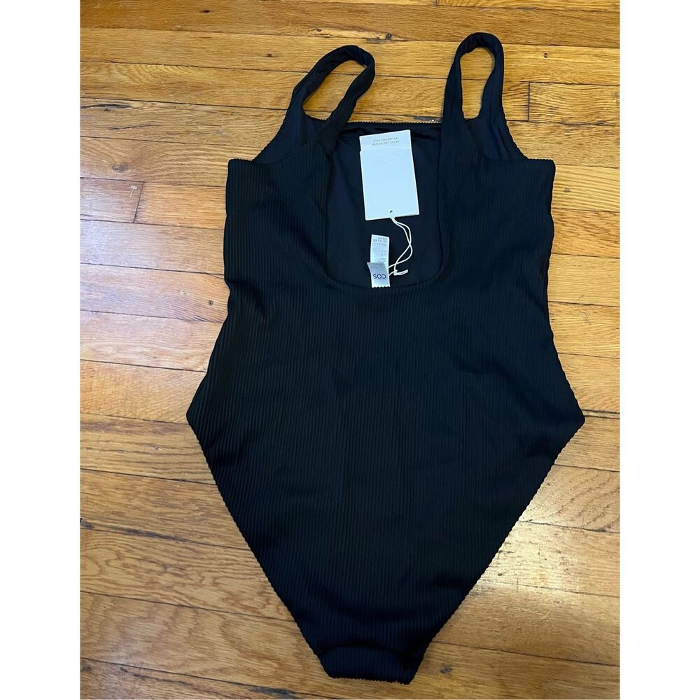 COS Midnight Ribbed One Piece Swimsuit - Picture 6 of 9